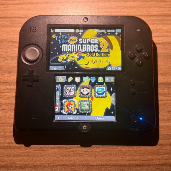 Nintendo 2DS Console Black/Red with Pokemon Bank, Poke Transporter & Games - Picture 12 of 16